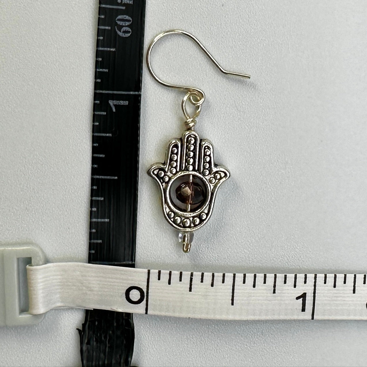 Hamsa Bead Earrings