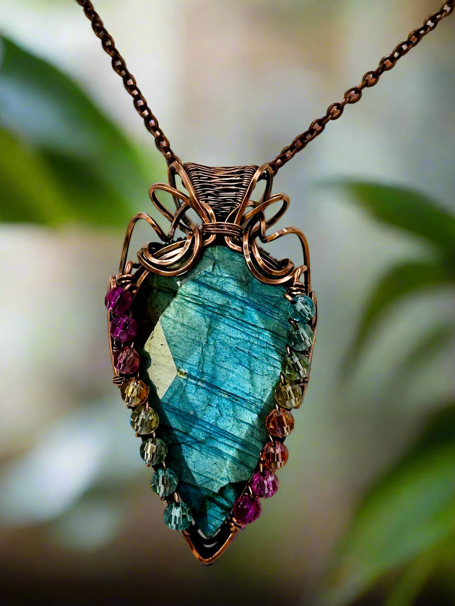 Labradorite w/ Rainbow Beads