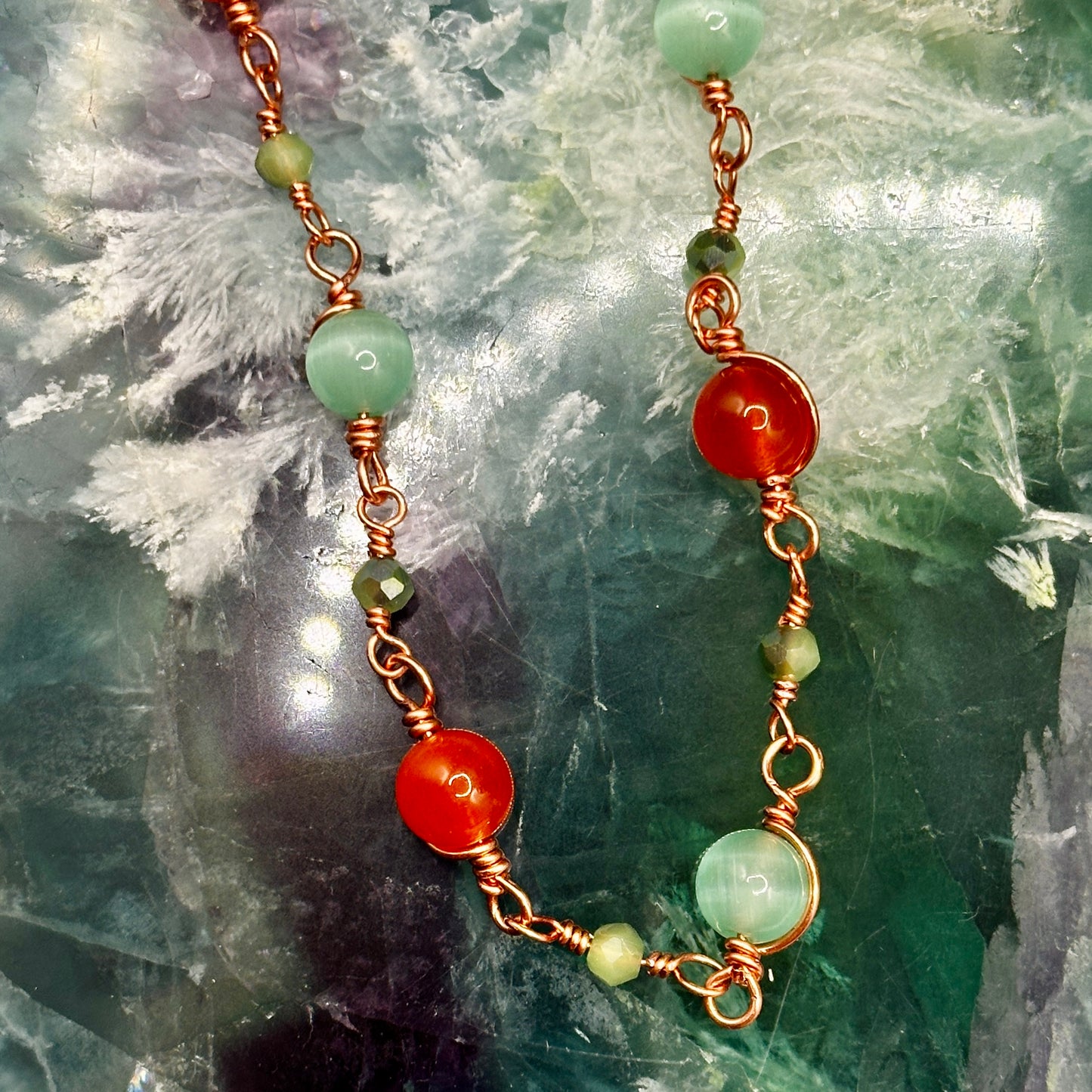 "Showgirl" Confetti Chain Necklace