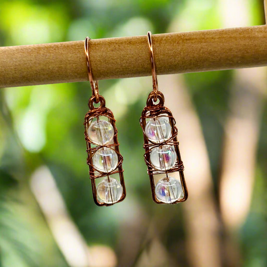 Aura Quartz Bar Earrings