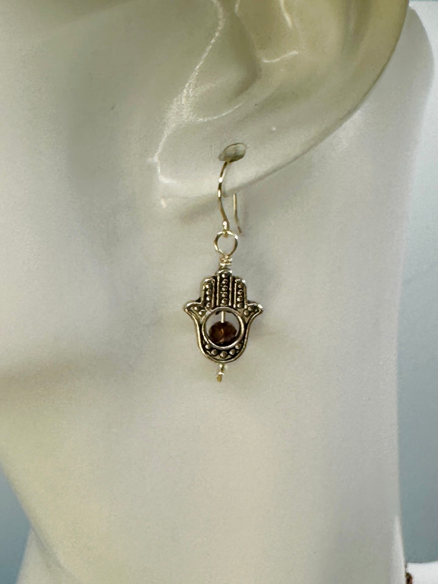 Hamsa Bead Earrings