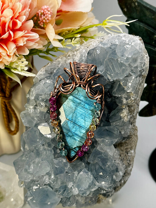 Labradorite w/ Rainbow Beads