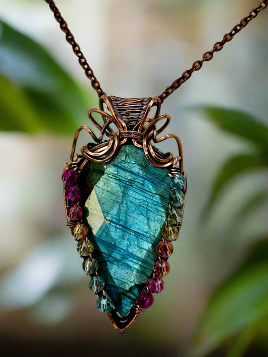 Labradorite w/ Rainbow Beads