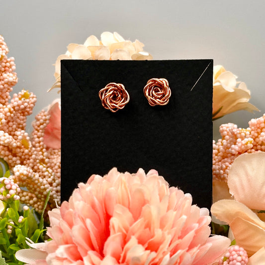 Rosebud Stud Earrings