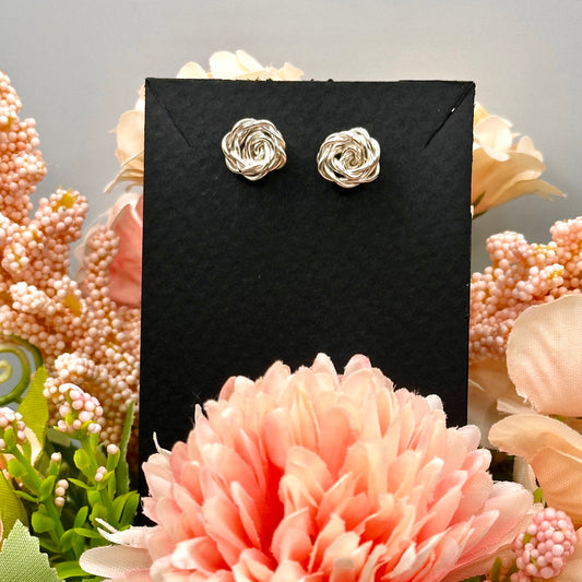 Rosebud Stud Earrings