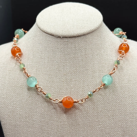 "Showgirl" Confetti Chain Necklace