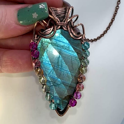 Labradorite w/ Rainbow Beads